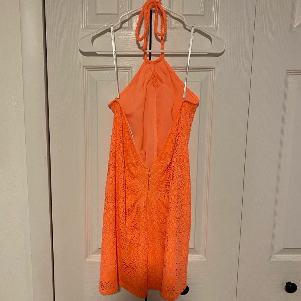Lovers+friends backless halter dress